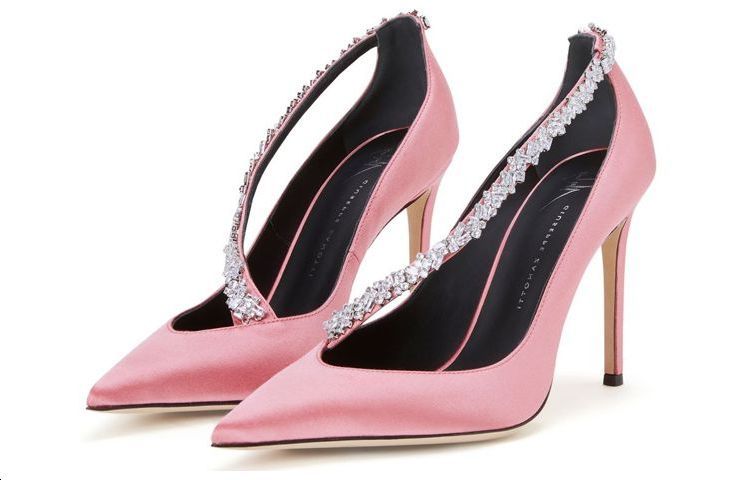 (W) Giuseppe Zanotti Filipa 'Crystal Pink Satin' 圖 4