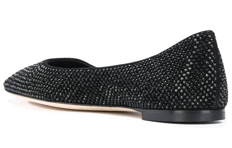 (W) Giuseppe Zanotti Flat Ballet 'Black Crystal Embellished' 圖 3