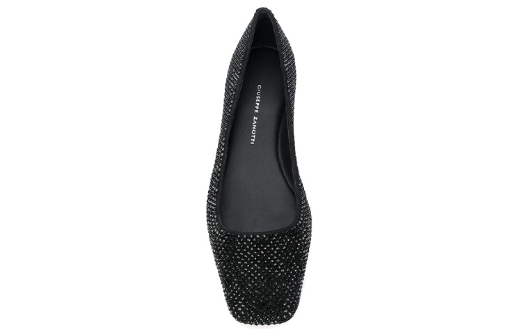 (W) Giuseppe Zanotti Flat Ballet 'Black Crystal Embellished' 圖 4
