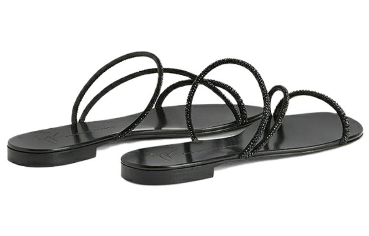 Lookbook (W) ジュゼッペザノッティ　ブラッククリスタル トングサンダル E300022006