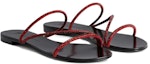 Order (W) Sandal Giuseppe Zanotti Flat Slide 'Red Crystal' E300022008