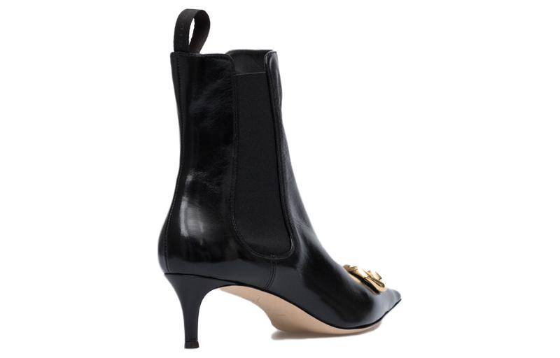 (W) Giuseppe Zanotti Futhura 'Black Leather Pointed-Toe Chelsea' 圖 2