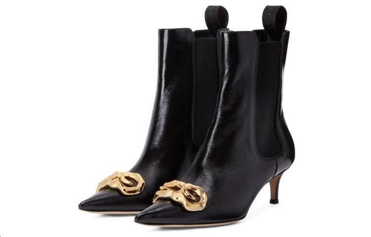 (W) Giuseppe Zanotti Futhura 'Black Leather Pointed-Toe Chelsea' 圖 3