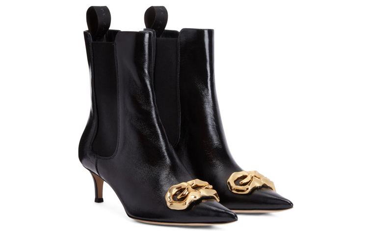 (W) Giuseppe Zanotti Futhura 'Black Leather Pointed-Toe Chelsea' 圖 4