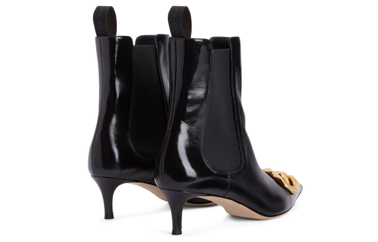 (W) Giuseppe Zanotti Futhura 'Black Leather Pointed-Toe Chelsea' 圖 5