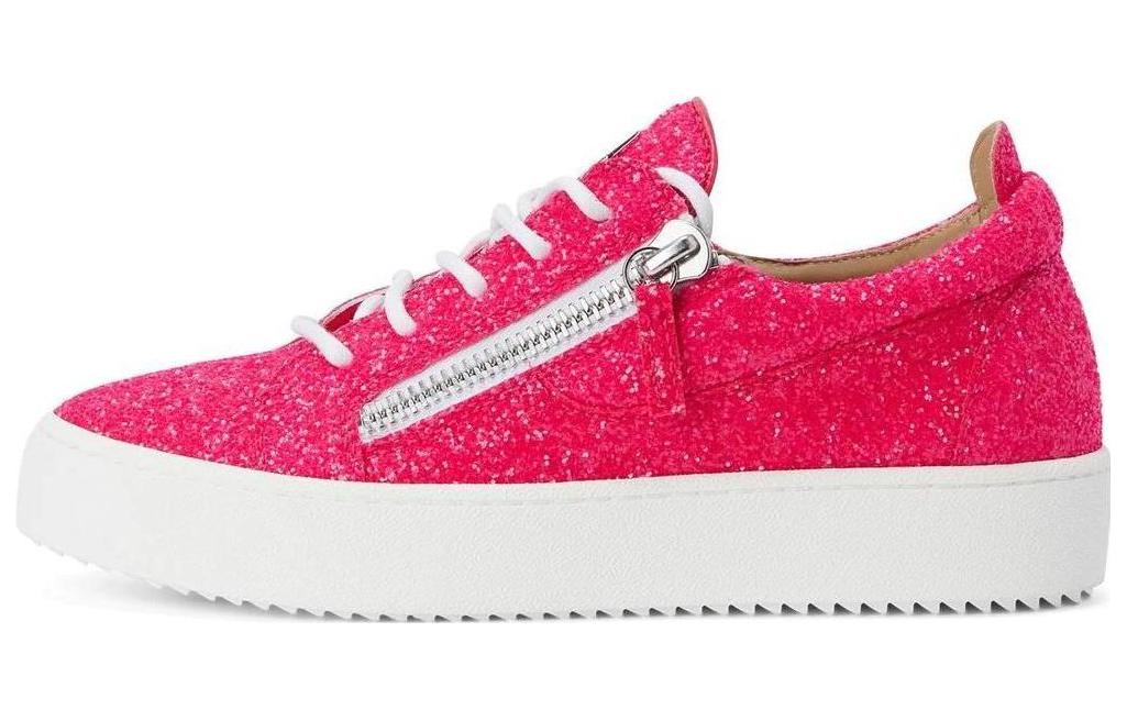 (W) Giuseppe Zanotti Gail Glitter 'Pink Low Top'