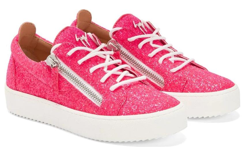 (W) Giuseppe Zanotti Gail Glitter 'Pink Low Top' 圖 2