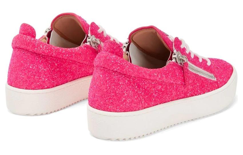 (W) Giuseppe Zanotti Gail Glitter 'Pink Low Top' 圖 3