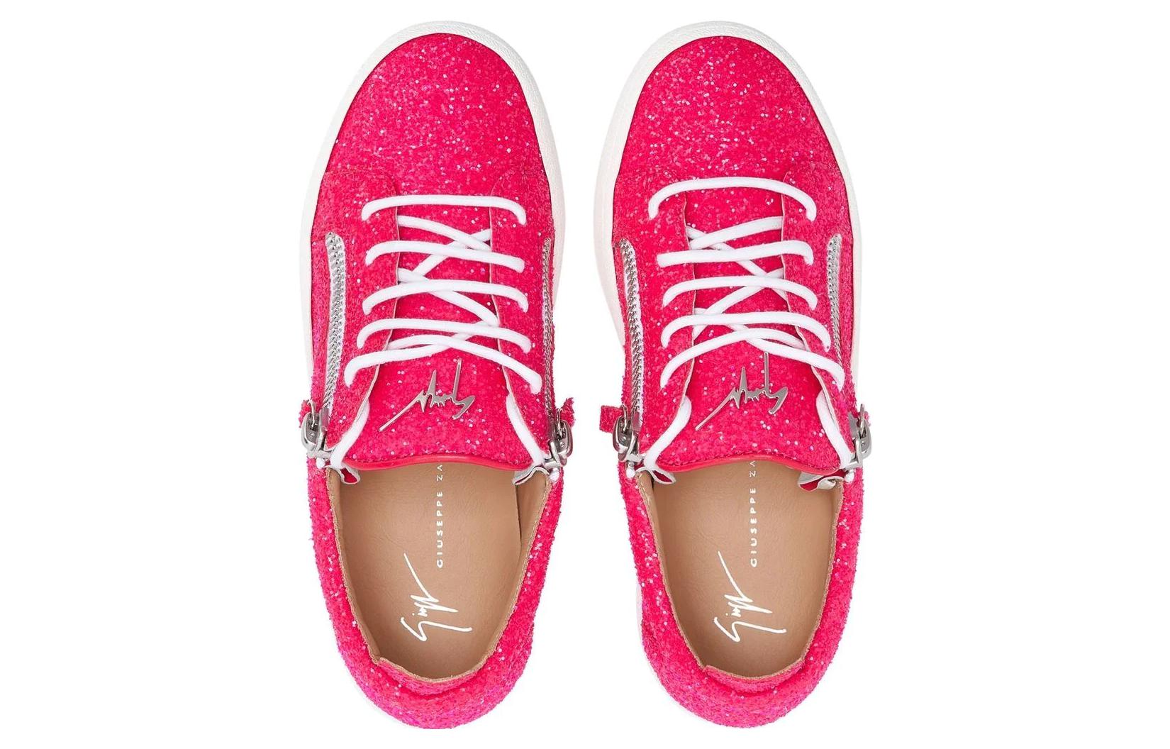 (W) Giuseppe Zanotti Gail Glitter 'Pink Low Top' 圖 4