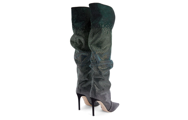 Lookbook (W) Giuseppe Zanotti Gala Caleido High Top 'Negro con Cristales Adornados' I280017001