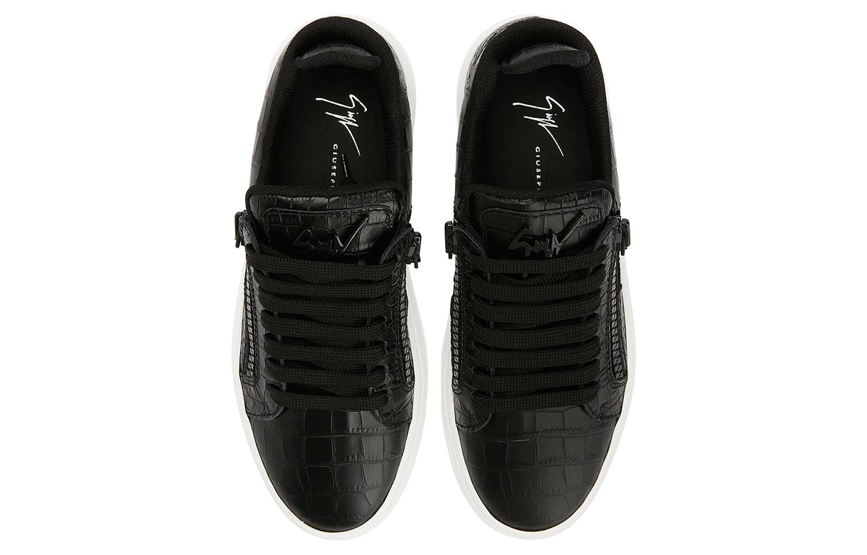 Lookbook (W) Giuseppe Zanotti GZ94 'Cetak Kulit Buaya Hitam' RW30023002