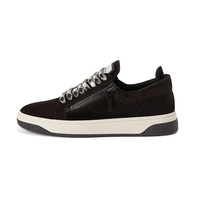 (W) Giuseppe Zanotti GZ94 'Black Leather Zip'