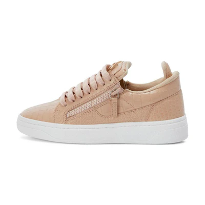 (W) Giuseppe Zanotti Gz94 'Pink Low-Top Leather'