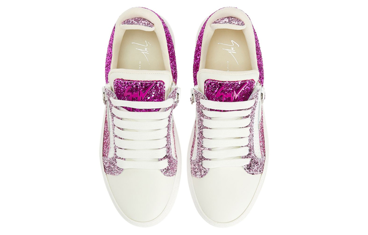 (W) Giuseppe Zanotti GZ94 'White Pink Zipper Low-Top' 圖 3