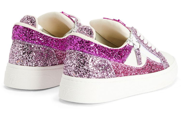 (W) Giuseppe Zanotti GZ94 'White Pink Zipper Low-Top' 圖 4