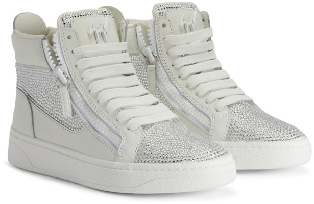 (Women) Giuseppe Zanotti GZ94 High Top 'White Fashion Casual' RW30019001 Order (Women) Giuseppe Zanotti GZ94 High Top 'White Fashion Casual' RW30019001