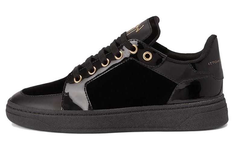 Buy 朱塞佩·贊諾第（Giuseppe Zanotti）/GZ Gz94 织物 舒适圆头 系带百搭 厚底 低帮 板鞋 女款 黑色