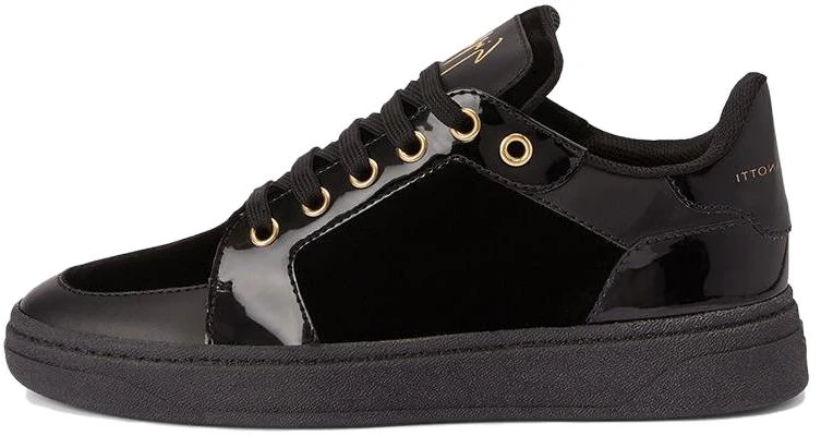 朱塞佩·贊諾第(Giuseppe Zanotti)/GZ Gz94 织物 舒适圆头 系带百搭 厚底 低帮 板鞋 女款 黑色 Buy 朱塞佩·贊諾第(Giuseppe Zanotti)/GZ Gz94 织物 舒适圆头 系带百搭 厚底 低帮 板鞋 女款 黑色