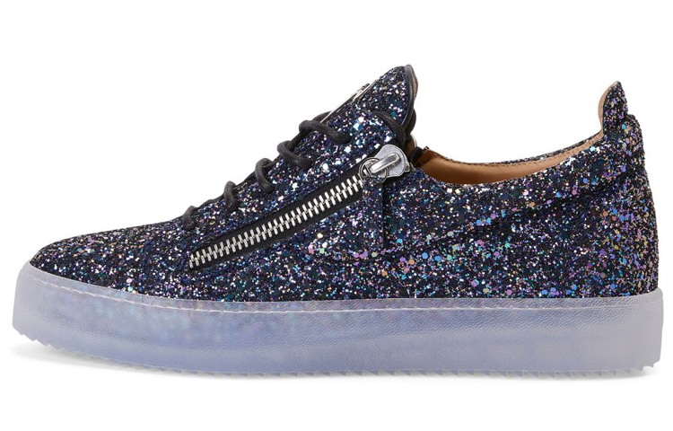 (Women) Giuseppe Zanotti GZ Gail Glitter Black Low-Top Fashion Sneakers RS30005005