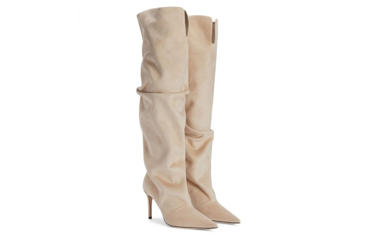 (W) Giuseppe Zanotti GZ Gala High Boots 'Beige Suede' 圖 2