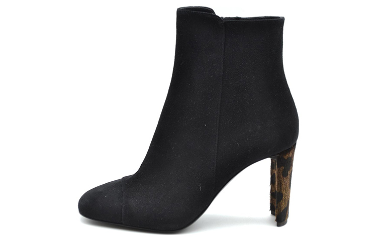 (W) Giuseppe Zanotti High-Heeled Ankle Boots 'Black Velvet Zip'