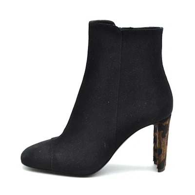 (W) Giuseppe Zanotti High-Heeled Ankle Boots 'Black Velvet Zip'