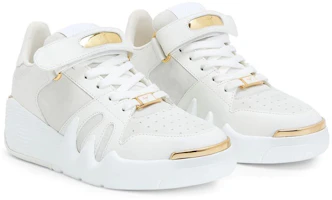 Order (W) Giuseppe Zanotti High-Top 'Talon Kulit Putih dan Suede' RW20032001