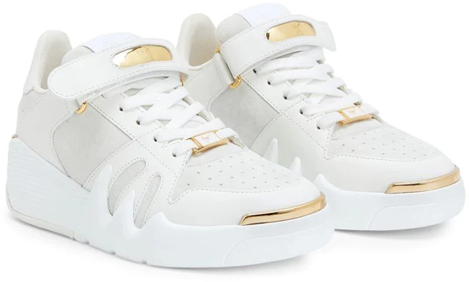 (W) Giuseppe Zanotti High-Top 'Talon Kulit Putih dan Suede' RW20032001 Order (W) Giuseppe Zanotti High-Top 'Talon Kulit Putih dan Suede' RW20032001