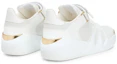 Lookbook (W) Giuseppe Zanotti High-Top 'Talon Kulit Putih dan Suede' RW20032001