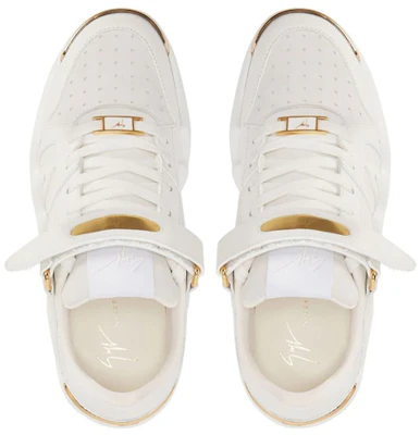 (W) Giuseppe Zanotti High-Top 'Talon Kulit Putih dan Suede' RW20032001 Shop (W) Giuseppe Zanotti High-Top 'Talon Kulit Putih dan Suede' RW20032001