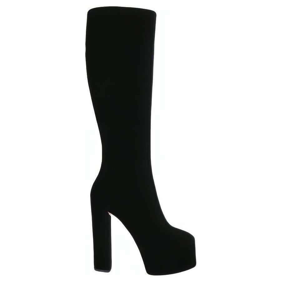 Order Giuseppe Zanotti/GZ 皮革 方頭 高筒靴 女款 黑色