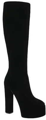 Giuseppe Zanotti/GZ 皮革 方頭 高筒靴 女款 黑色 Lookbook Giuseppe Zanotti/GZ 皮革 方頭 高筒靴 女款 黑色