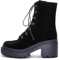 (Women) Giuseppe Zanotti High-Top Sneaker 'Black Velvet Lace-Up' I270036001 (Women) Giuseppe Zanotti High-Top Sneaker 'Black Velvet Lace-Up' I270036001
