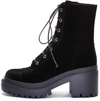 (Women) Giuseppe Zanotti High-Top Sneaker 'Black Velvet Lace-Up' I270036001 (Women) Giuseppe Zanotti High-Top Sneaker 'Black Velvet Lace-Up' I270036001