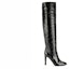 Order (W) Giuseppe Zanotti Kasut High-Top 'Kulit Hitam Serbaguna' I980008003