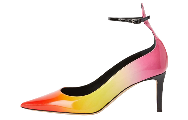 (W) Giuseppe Zanotti High Heel 'Red Yellow Fashion Buckle'