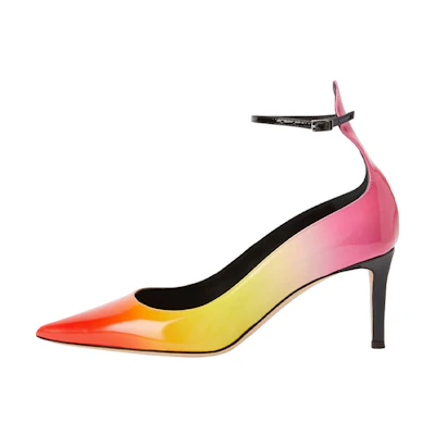 (W) Giuseppe Zanotti High Heel 'Red Yellow Fashion Buckle'