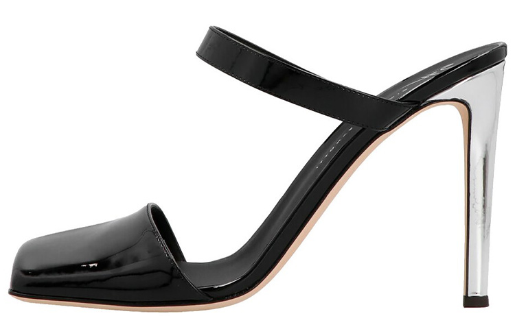 (W) Giuseppe Zanotti High Heel Sandals 'Black Fashion Leather'