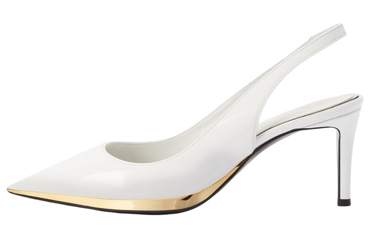 (Women) Giuseppe Zanotti High Heel Slide 'White Patent Leather' E350000005
