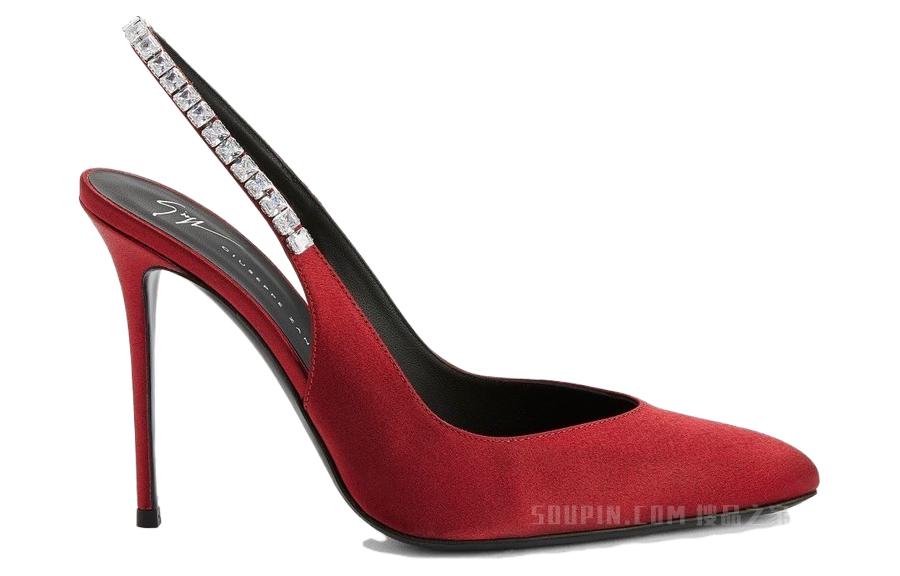 (W) Giuseppe Zanotti High Heel Sock Pump 'Red' 圖 2