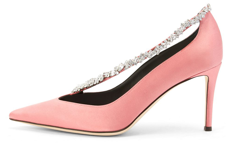 (W) Giuseppe Zanotti High Heels 'Pink Satin Pointed Toe'