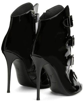 (Women) Giuseppe Zanotti Intrigo Buckle 'Black Peep-Toe' E360005001 Shop (Women) Giuseppe Zanotti Intrigo Buckle 'Black Peep-Toe' E360005001