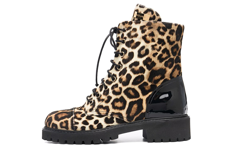 (W) Giuseppe Zanotti Lace-Up Ankle Boot 'Black Brown Leopard'