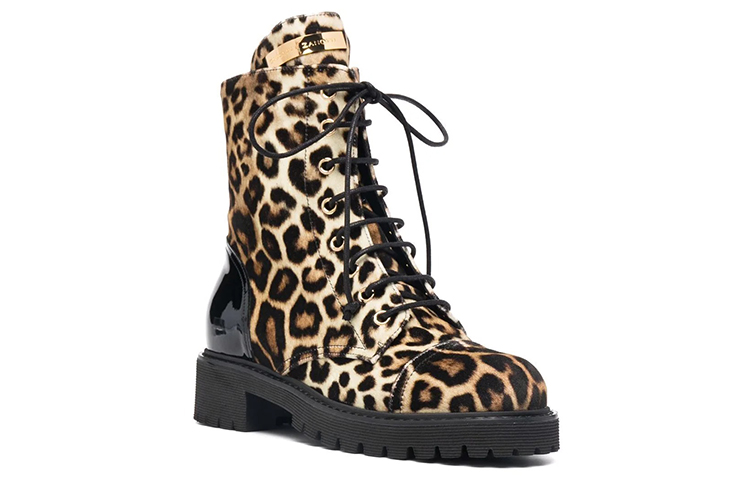 (W) Giuseppe Zanotti Lace-Up Ankle Boot 'Black Brown Leopard' 圖 2