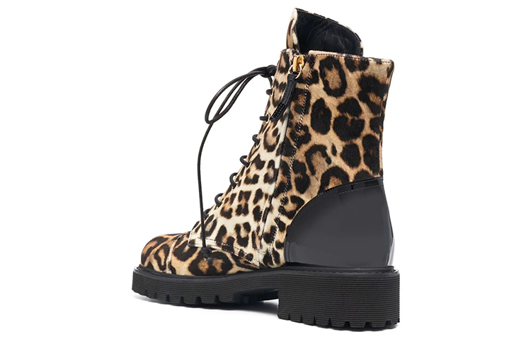 (W) Giuseppe Zanotti Lace-Up Ankle Boot 'Black Brown Leopard' 圖 3