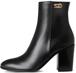 朱塞佩·萨诺第/GZ 皮革 粗跟拉鍊 短靴 8cm 女款 黑色 Buy 朱塞佩·萨诺第/GZ 皮革 粗跟拉鍊 短靴 8cm 女款 黑色