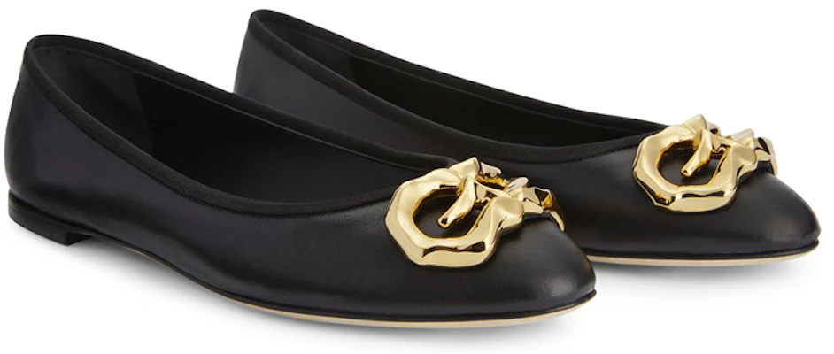 (W) Giuseppe Zanotti Sepatu Balet Kulit 'Hitam' E260007001 Order (W) Giuseppe Zanotti Sepatu Balet Kulit 'Hitam' E260007001