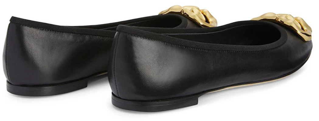 (W) Giuseppe Zanotti Sepatu Balet Kulit 'Hitam' E260007001 Lookbook (W) Giuseppe Zanotti Sepatu Balet Kulit 'Hitam' E260007001