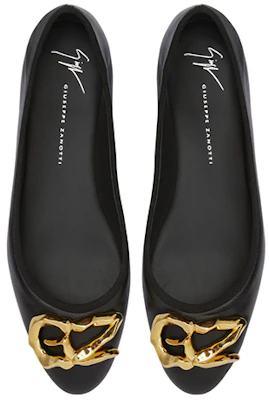 (W) Giuseppe Zanotti Sepatu Balet Kulit 'Hitam' E260007001 Shop (W) Giuseppe Zanotti Sepatu Balet Kulit 'Hitam' E260007001