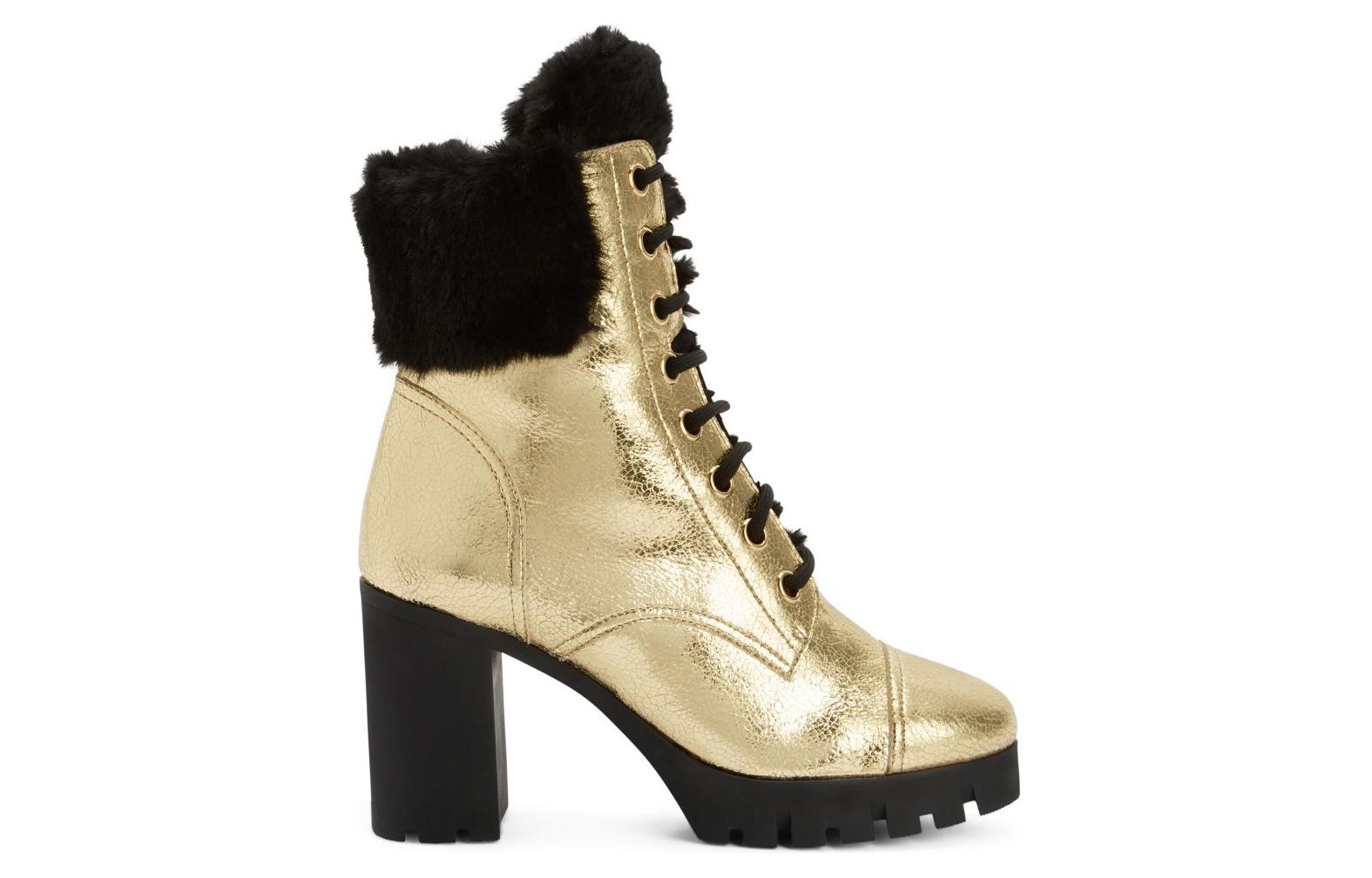 Order (W) Giuseppe Zanotti Booties Tali Kasual Kulit 'Gold' I270050H02